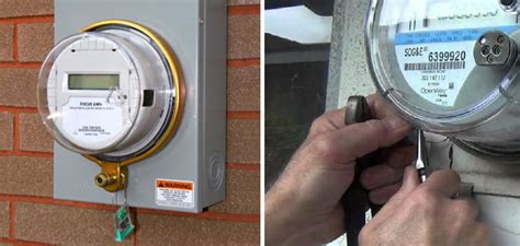 how to open an electric meter box without a key|electric meter tamper tag removal.